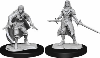 Dungeons and Dragons Nolzur's Marvelous Unpainted Half-Elf Female Rogue Miniatures