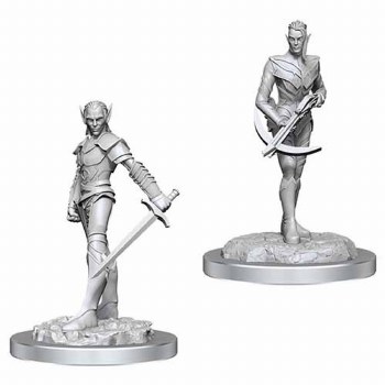 Dungeons and Dragons Nolzur's Drow Fighters Unpainted Miniatures