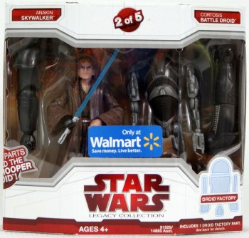 Star Wars Anakin Skywalker and Cortosis Battle Droid Droid Factory Legacy Collection Action Figure 2-Pack