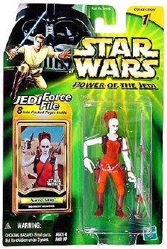 Star Wars Aurra Sing Force File  Power of the Jedi Figure