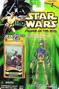 Star Wars Power of the Jedi Force File Battle Droid (Boomer Damage) Figure Star Wars Power of the Jedi Force File Battle Droid (Boomer Damage) Figure