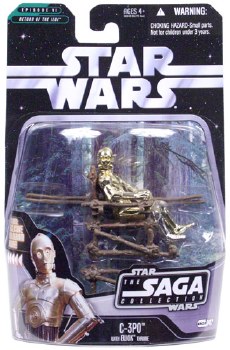 Star Wars Saga Collection C-3PO with Ewok Throne Figure Star Wars Saga Collection C-3PO with Ewok Throne Figure