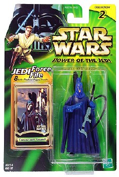 Star Wars Power of the Jedi Force File Coruscant Guard Figure Star Wars Power of the Jedi Force File Coruscant Guard Figure