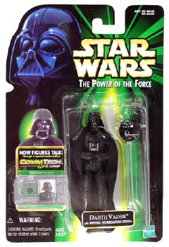Star Wars Darth Vader (with Imperial Interrogation Droid) Power of the Force Commtech Chip Figure Star Wars Darth Vader (with Imperial Interrogation Droid) Power of the Force Commtech Chip Figure