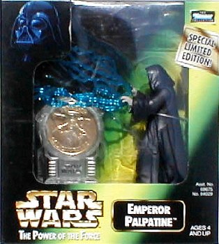 Star Wars Emperor Palpatine Power of the Force Action Figure with Millennium Minted Coin