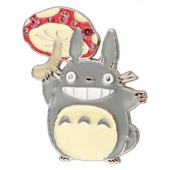 Studio Ghibli My Neighbor Tororo Mushroom Metal Brooch