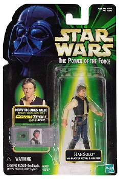 Star Wars Han Solo Commtech Chip Power of the Force Figure