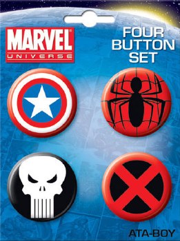 Marvel Button 4-Pack