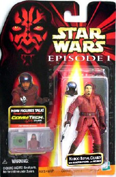 Star Wars Naboo Royal Guard Episode I Commtech Chip Action Figure