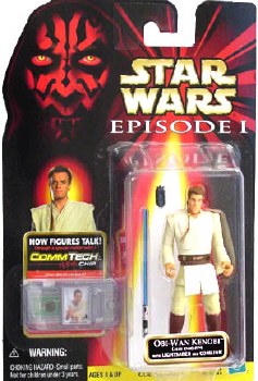 Star Wars Obi-Wan Kenobi (Jedi Knight) Commtech Chip Episode I Action Figure