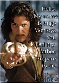 Princess Bride My Name Is Inigo Montoya Magnet