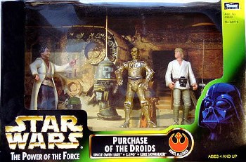 Star Wars Power of the Force Purchase of the Droids  Cinema Scene Figure Set