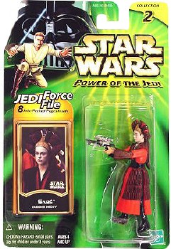 Star Wars Sabe (Queen's Decoy) Power of the Jedi Force File Figure