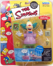 Simpsons Krusty the Clown World of Springfield Interactive Series 1 Action Figure