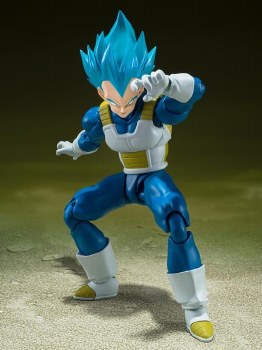Additional picture of Dragon Ball Super Vegeta Super Saiyan God Super Saiyan Unwavering Saiyan Pride S.H. Figuarts Figure