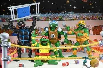Additional picture of Teenage Mutant Ninja Turtles Stump Wrestling Turtles Archie Comics 7" Figures Set