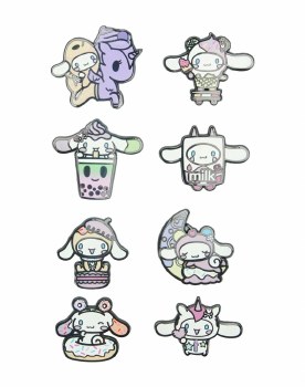 Additional picture of Tokidoki x Cinnamoroll Sweet Treats Enamel Pins Blind Box