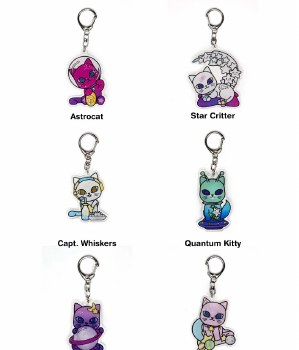 Additional picture of Tokidoki Galactic Cats Acrylic Keychain 3" Blind Box Keychain