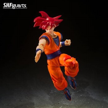 Additional picture of Dragon Ball Super Son Goku Super Saiyan God Saiyan God Instilled with the Light of Righteous Hearts S.H. Figuarts Figure