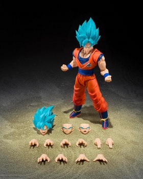 Additional picture of Dragon Ball Super Super Saiyan God Super Saiyan Son Goku Blue Power Transcending Limits S.H. Figuarts Figure