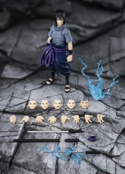 Additional picture of Naruto Shippuden Sasuke Uchiha Solidary Shinobi S.H.Figuarts Figure