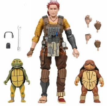 Additional picture of Teenage Mutant Ninja Turtles Last Ronin Lost Years April with Baby Yi and Moj 7" Figure Set