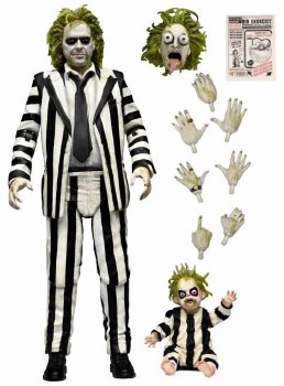 Additional picture of Beetlejuice 1988 Striped Suit Ultimate 7" Figure