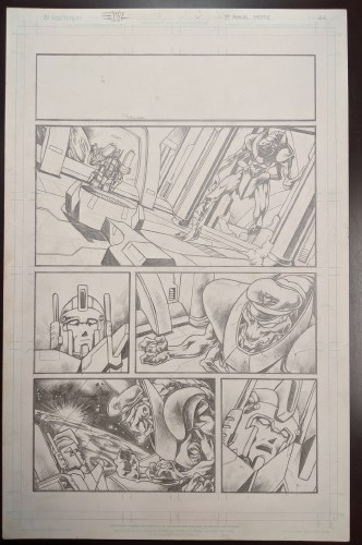 Emil Cabaltierra Transformers more Than Meets the Eye 2012 Annual pg 22 Original Art