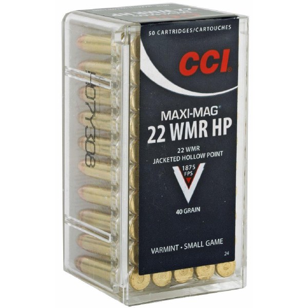 CCI 22 WMR Maxi-Mag HP 40gr 1875fps