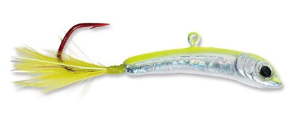 Blue Fox Lil' Foxee Jig 3/16oz Chartreuse Silver Flake