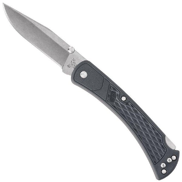 Buck Knife Slim Hunter Grey W/Pocket Clip 12940