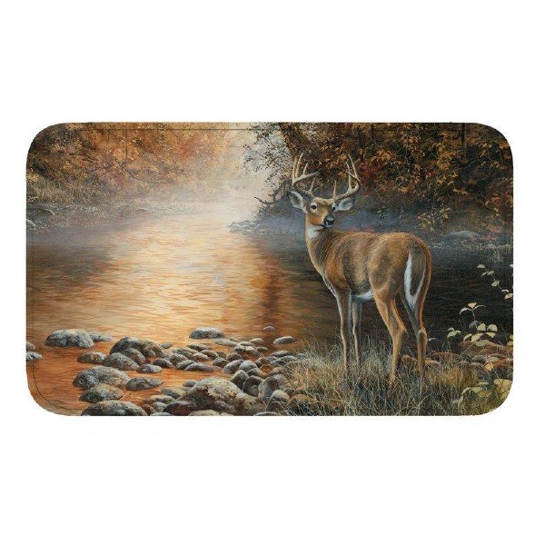 Rivers Edge Memory Foam Mat Deer Scene
