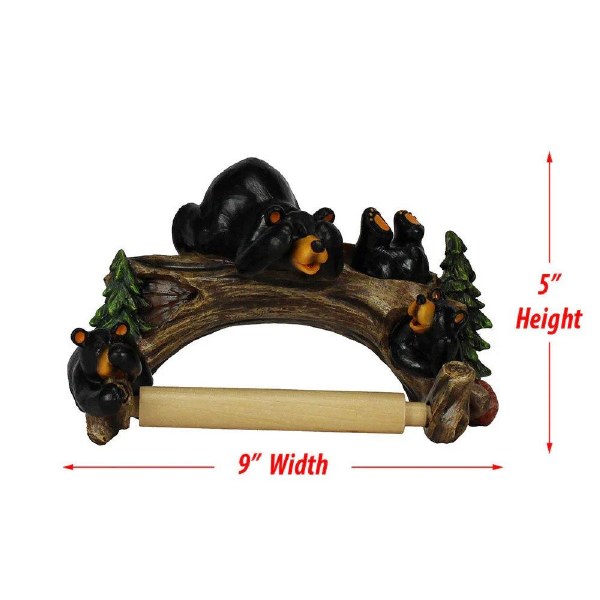 Rivers Edge Toilet Paper Holder Cute Bears