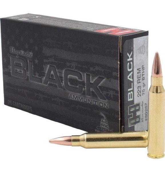 Hornady Black 223 Rem 75gr Boattail Hollow Point