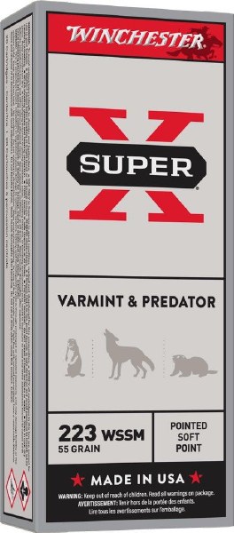 Winchester SuperX 223 WSSM 55gr Pointed Soft Point
