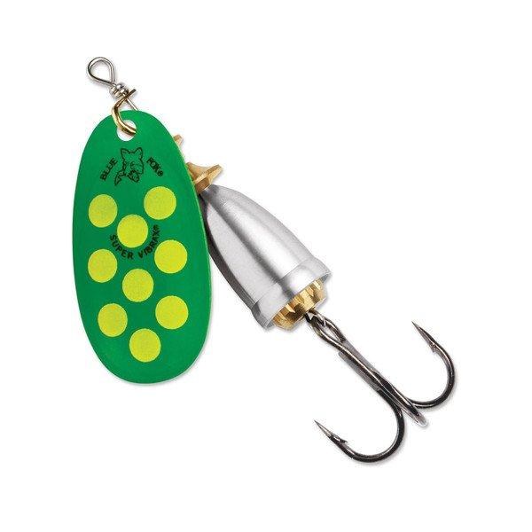 Blue Fox Classic Vibrax #3 Flo. Green/Flo. Yellow/Silver UV 1/4oz