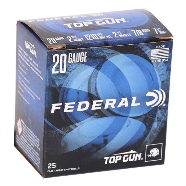 Federal Top Gun 20ga 2 3/4" 7.5 Shot 7/8oz