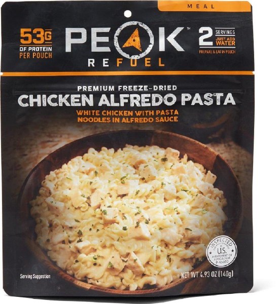 Peak 2 Refuel Chicken Alfredo Pasta 140.8g 2 Portion