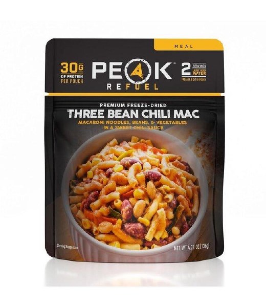 Peak 2 Refuel Three Bean Chili Mac 136g 2 Portions
