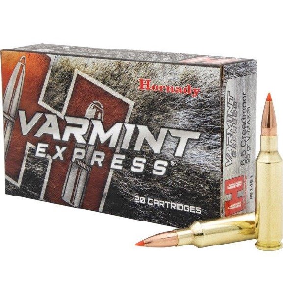 Hornady Varmint Express 6.5 Creedmoor 95gr V-Max