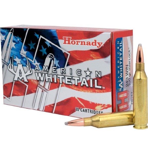 Hornady American Whitetail 243 Win 100gr Interlock