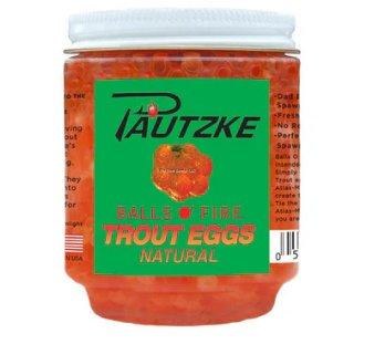Pautzke Balls of Fire Trout Eggs Natural 8oz