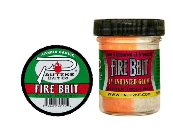 Pautzke Fire Bait Glitter Trout Bait 1.5oz Atomic Garlic