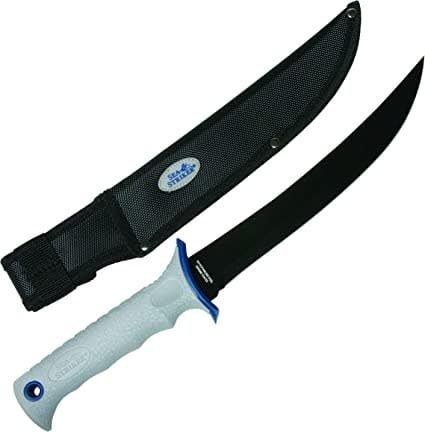Sea Striker 9" Rigid Blade Filet Knife Ceramic Coated w/Sheath