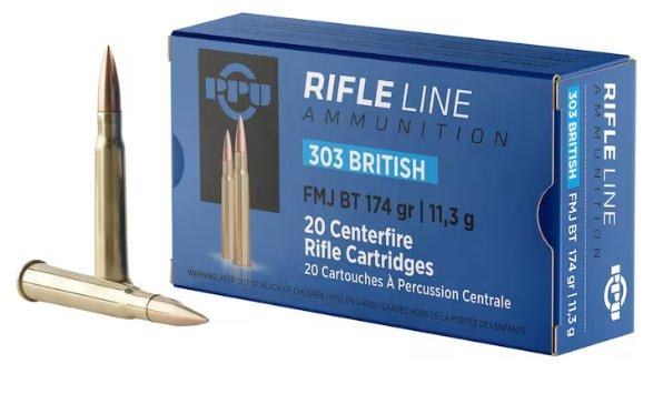 PPU 303 British 174gr FMJ BT