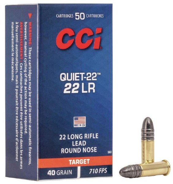 CCI 22 LR Quiet-22 40gr