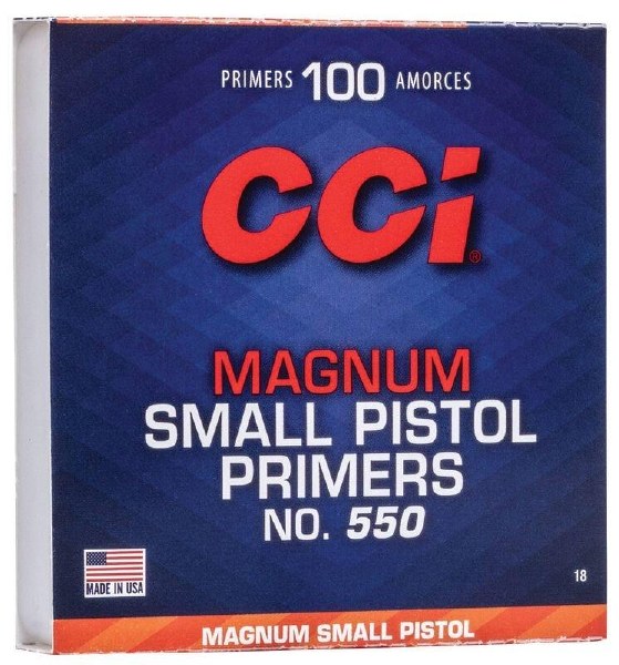 CCI Magnum Primers No 550 Small Pistol