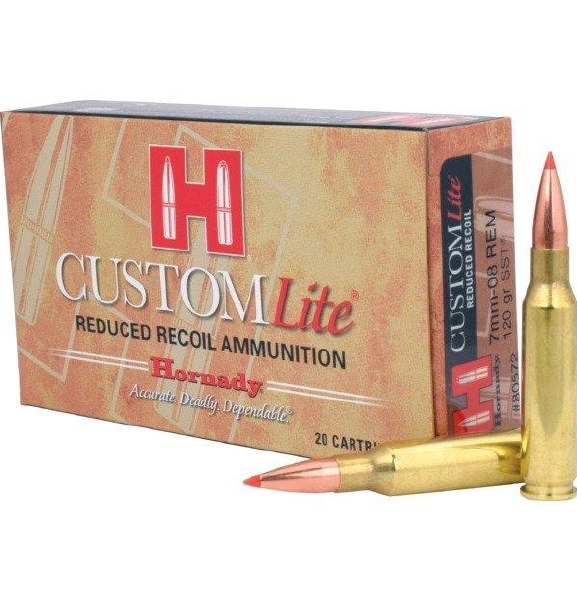 Hornady Custom Lite 7mm-08 Rem 120gr SST