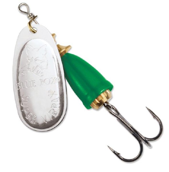 Blue Fox Classic Vibrax #1  Silver/Flo. Green 1/8oz