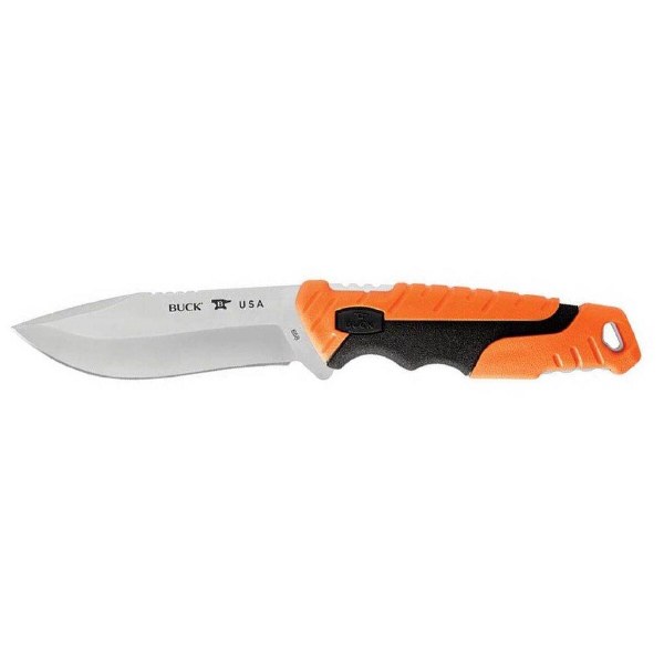 Buck Pursuit Pro Lg Fixed Orange/Black Moulded Handle